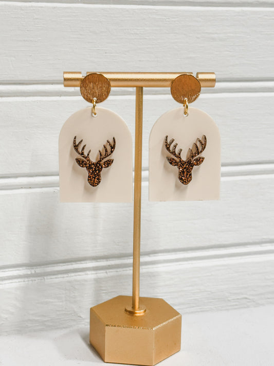 Simple Deer Earring